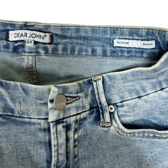 Dear John Sloane Embroidered Bootcut Jeans 27 Floral Embroidered Arbor Mid Rise - Picture 9 of 11